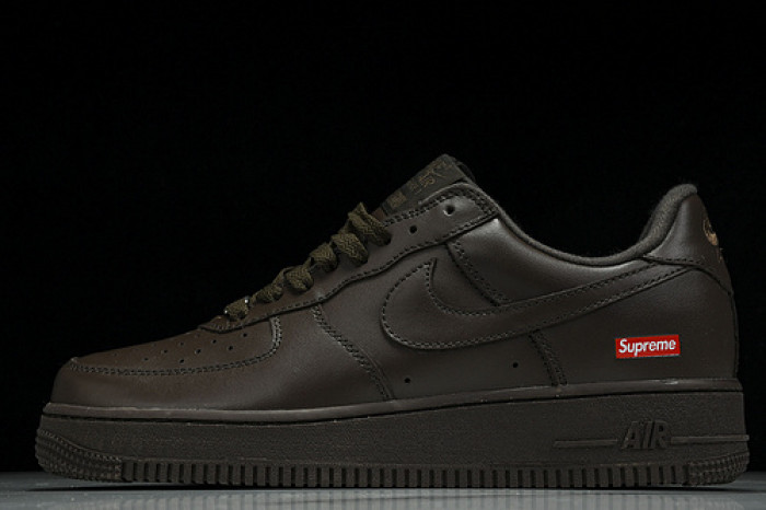 Svp*me x nike air force 1  “baroque brown" cu9225-200