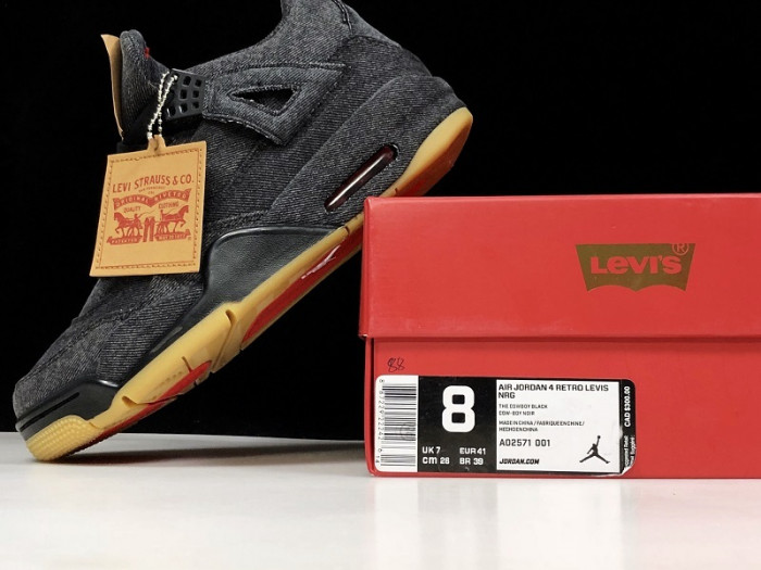 air jordan 4 retro Leu*s nrg  Leu*s - black denim ao2571-001